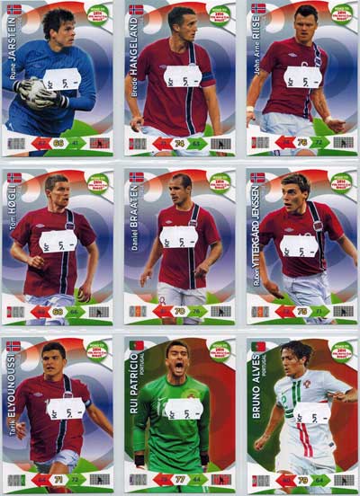 Base cards Norway, 2013-14 Adrenalyn Road to the World Cup, Pick from list