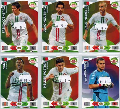Base cards Portugal, 2013-14 Adrenalyn Road to the World Cup, Pick from list