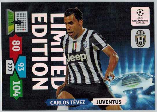Limited Edition, 2013-14 Adrenalyn Champions League, Carlos Tevez