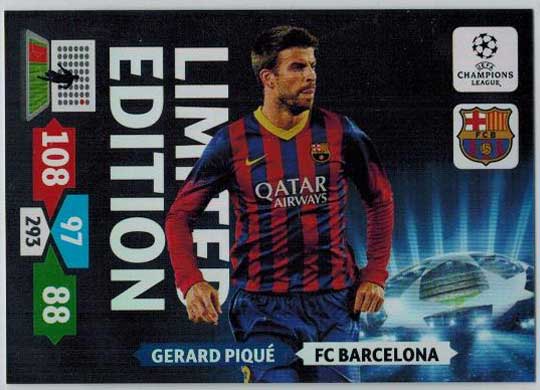 Limited Edition, 2013-14 Adrenalyn Champions League, Gerard Pique