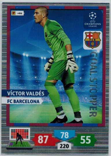 Goal Stopper, 2013-14 Adrenalyn Champions League, Victor Valdes