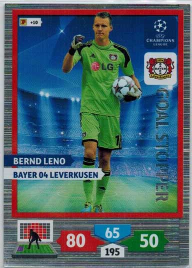 Goal Stopper, 2013-14 Adrenalyn Champions League, Bernd Leno