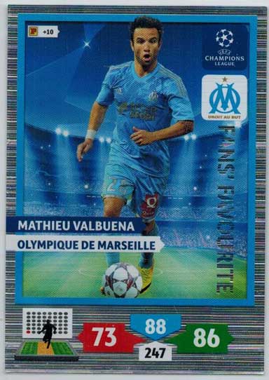 Fans Favourite, 2013-14 Adrenalyn Champions League, Mathieu Valbuena