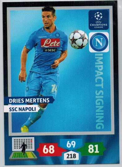Impacts Signings, 2013-14 Adrenalyn Champions League, Dries Mertens
