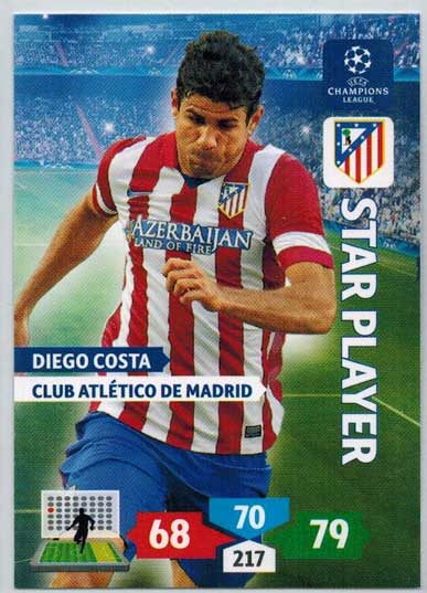 Star Player, 2013-14 Adrenalyn Champions League, Diego Costa