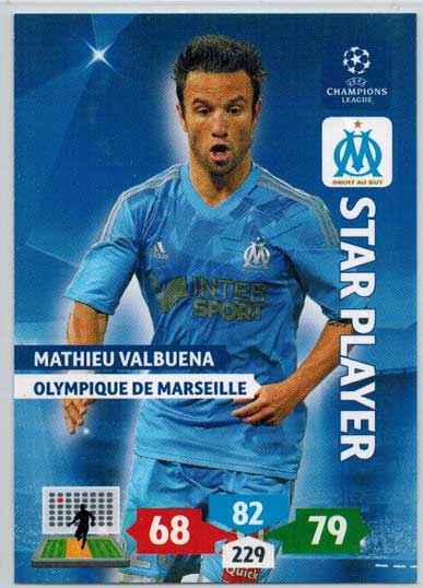 Star Player, 2013-14 Adrenalyn Champions League, Mathieau Valbuena