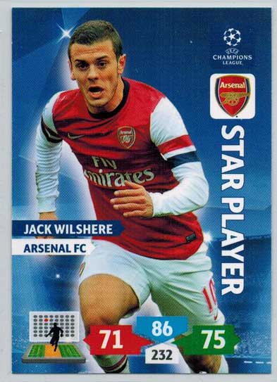 Star Player, 2013-14 Adrenalyn Champions League, Jack Wilshere