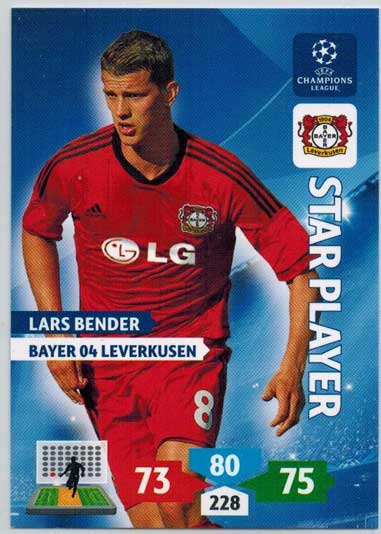 Star Player, 2013-14 Adrenalyn Champions League, Lars Bender