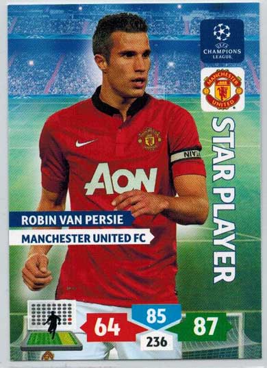 Star Player, 2013-14 Adrenalyn Champions League, Robin Van Persie