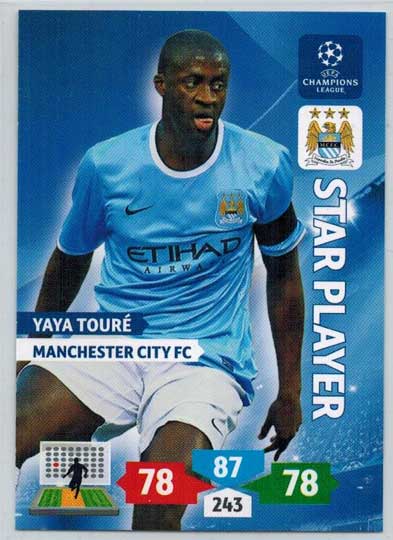 Star Player, 2013-14 Adrenalyn Champions League, Yaya Toure