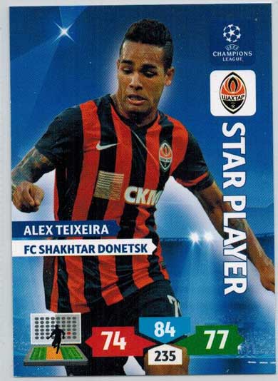 Star Player, 2013-14 Adrenalyn Champions League, Alex Teixeira