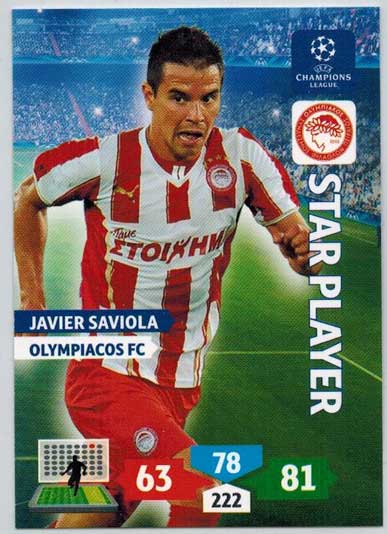 Star Player, 2013-14 Adrenalyn Champions League, Javier Saviola
