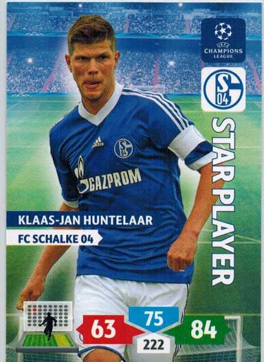 Star Player, 2013-14 Adrenalyn Champions League, Klaas-Jan Huntelaar