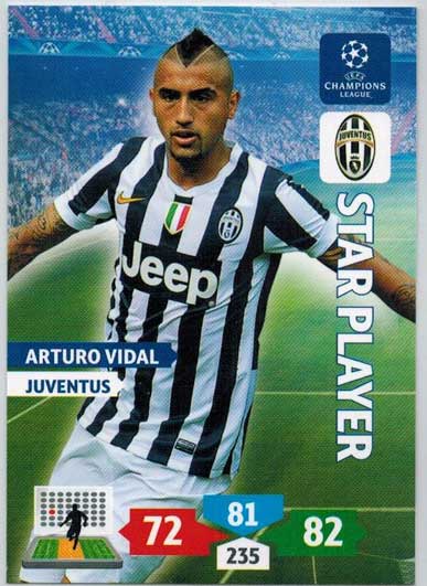 Star Player, 2013-14 Adrenalyn Champions League, Arturo Vidal