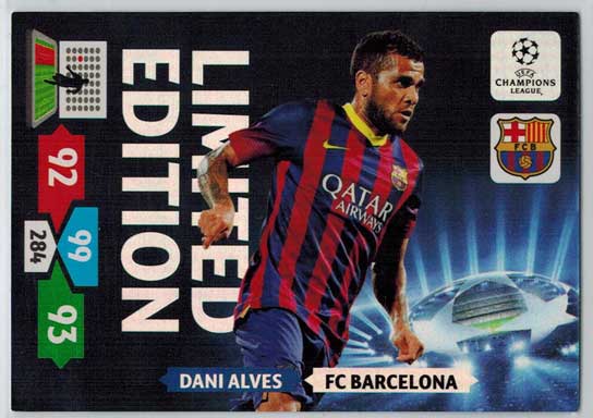 Limited Edition, 2013-14 Adrenalyn Champions League, Dani Alves
