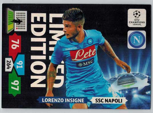 Limited Edition, 2013-14 Adrenalyn Champions League, Lorenzo Insigne