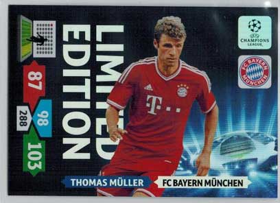 Limited Edition, 2013-14 Adrenalyn Champions League, Thomas Muller / Thomas Müller