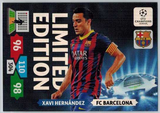 Limited Edition, 2013-14 Adrenalyn Champions League, Xavi Hernandez