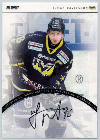 2013-14 SHL s.1 Signatures #09 Johan Davidsson HV71