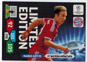 Limited Edition, 2013-14 Adrenalyn Champions League, Mario Götze / Mario Gotze
