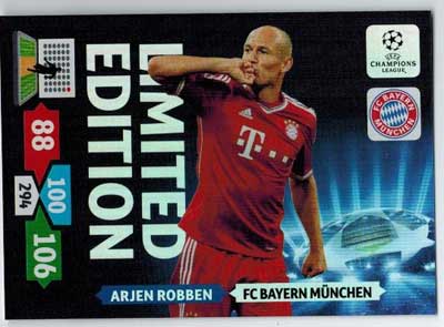 Limited Edition, 2013-14 Adrenalyn Champions League, Arjen Robben