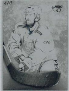 PRESS PLATES BLACK, 2013-14 HockeyAllsvenskan #ALLS-BL08 Kevin Mitchell MORA IK