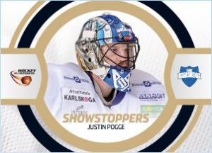 SHOWSTOPPERS, 2013-14 HockeyAllsvenskan #HA-SS03 Justin Pogge BIK KARLSKOGA