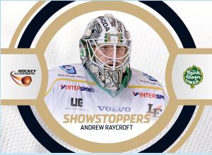 SHOWSTOPPERS, 2013-14 HockeyAllsvenskan #HA-SS04 Andrew Raycroft