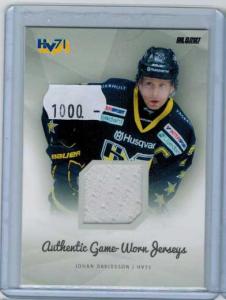 2013-14 SHL Jersey s.1 #1 3 Johan Davidsson HV71 (Vit)