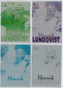 Henrik Lundqvist, 2004-05 Swedish Alfabilder Alfa Stars #30, Press Plate Set 1/1