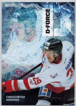 2013-14 SHL s.1 D-Force #12 Christoffer Norgren Örebro Hockey