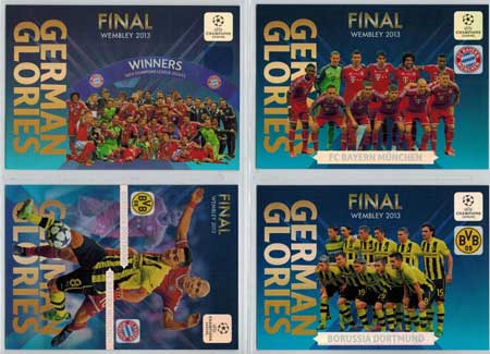 German Glories, 2013-14 Adrenalyn Champions League, Set of 4 cards