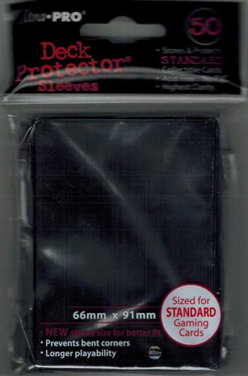 Deck protector sleeves, black, 50st - Ultra Pro