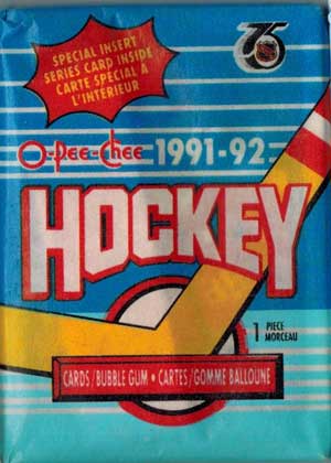1 Pack 1991-92 O-Pee-Chee