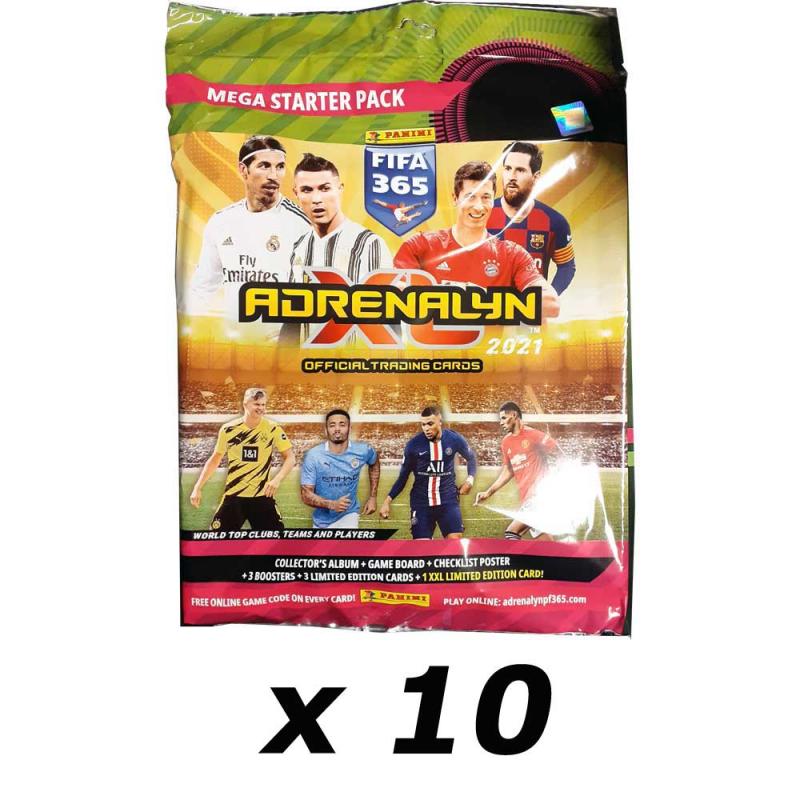 10st Mega Starter Pack Panini Adrenalyn XL FIFA 365 2020-21