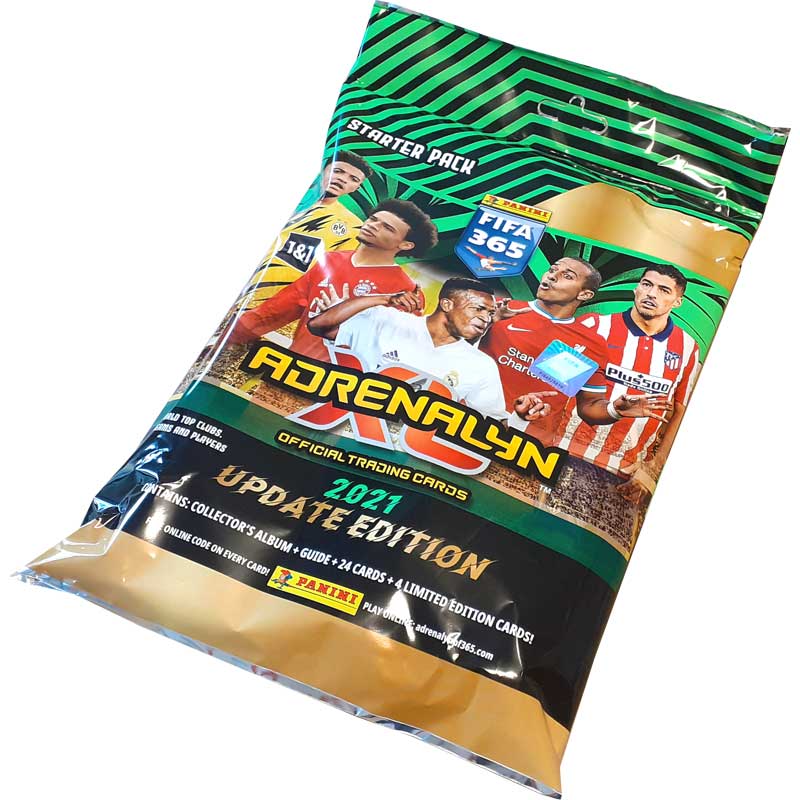 1 Starter Pack Panini Adrenalyn XL FIFA 365 2020-21 UPDATE EDITION (Green / Black)