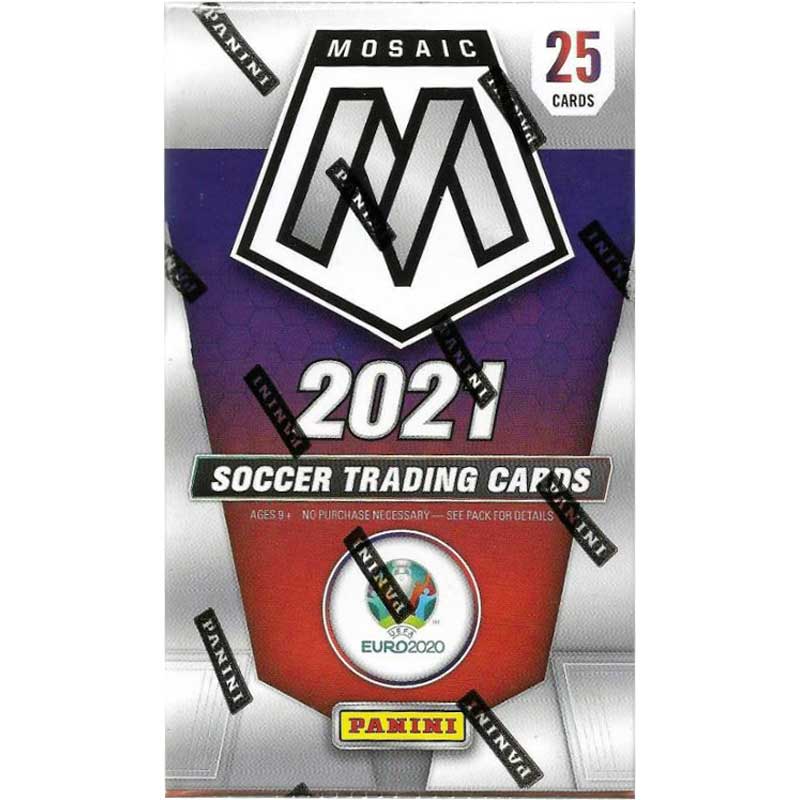 Sealed Cereal Box 2020-21 Panini Mosaic UEFA Euro 2020 Soccer (25 Cards)