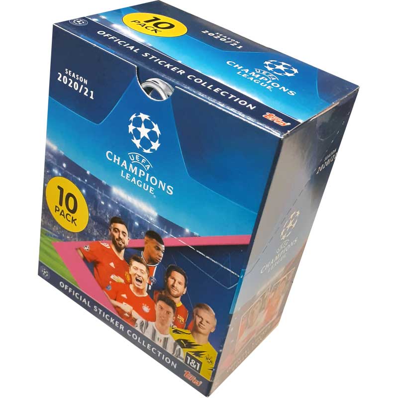 Hel Box (30 Paket), UEFA Champions League Stickers 2020-21 (Klisterbilder)