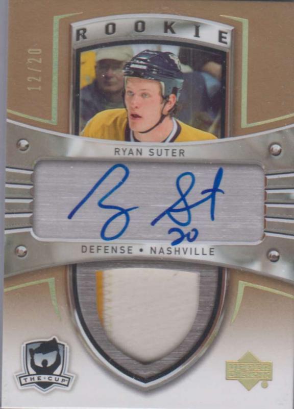 Ryan Suter - 2005-06 - The Cup Autographed Rainbow Rookie Patches Gold Rainbow #111 /20