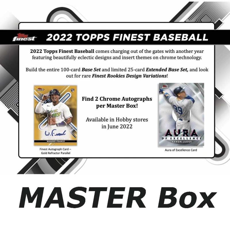 FÖRHANDSVISNING: Hel MASTER Box 2022 Topps Finest Baseball Hobby [MASTER Box] (Börjar säljas när mer info finns)