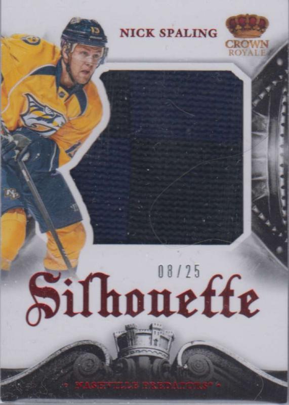 Nick Spaling - 2013-14 Crown Royale Silhouette Materials Prime #SNS /25