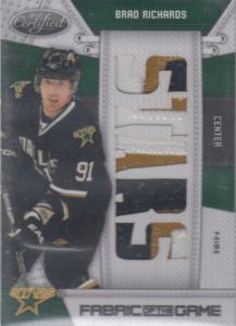 Brad Richards - 2010-11 Certified Fabric of the Game NHL Die Cut Prime #BR /10