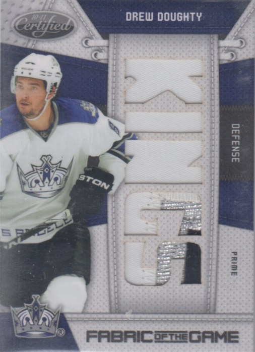 Drew Doughty - 2010-11 Certified Fabric of the Game NHL Die Cut Prime #DD /10