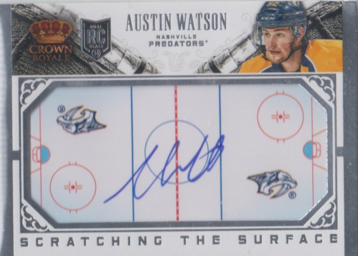 Austin Watson - 2013-14 Crown Royale Scratching the Surface Signatures #SCAW