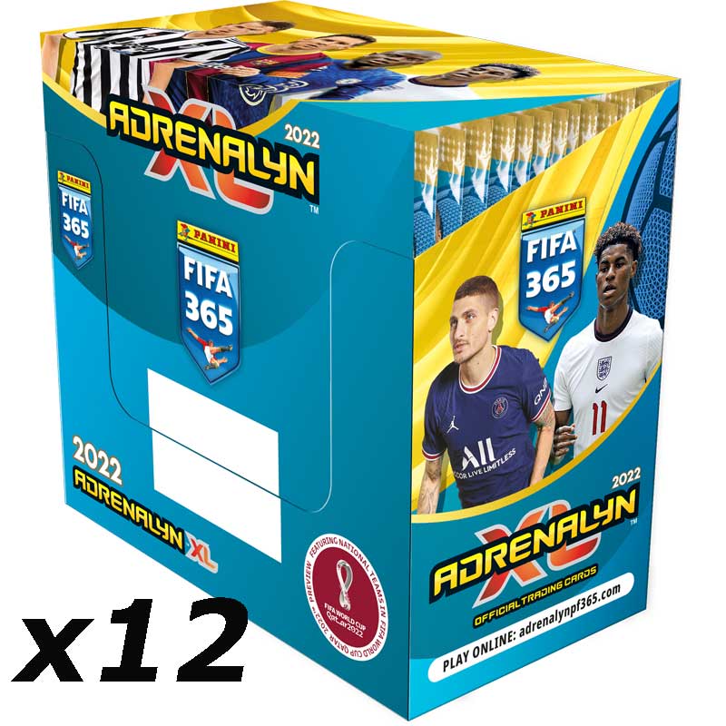 1 Case (12 lådor = 600 Pack) Panini Adrenalyn XL FIFA 365 2021-22
