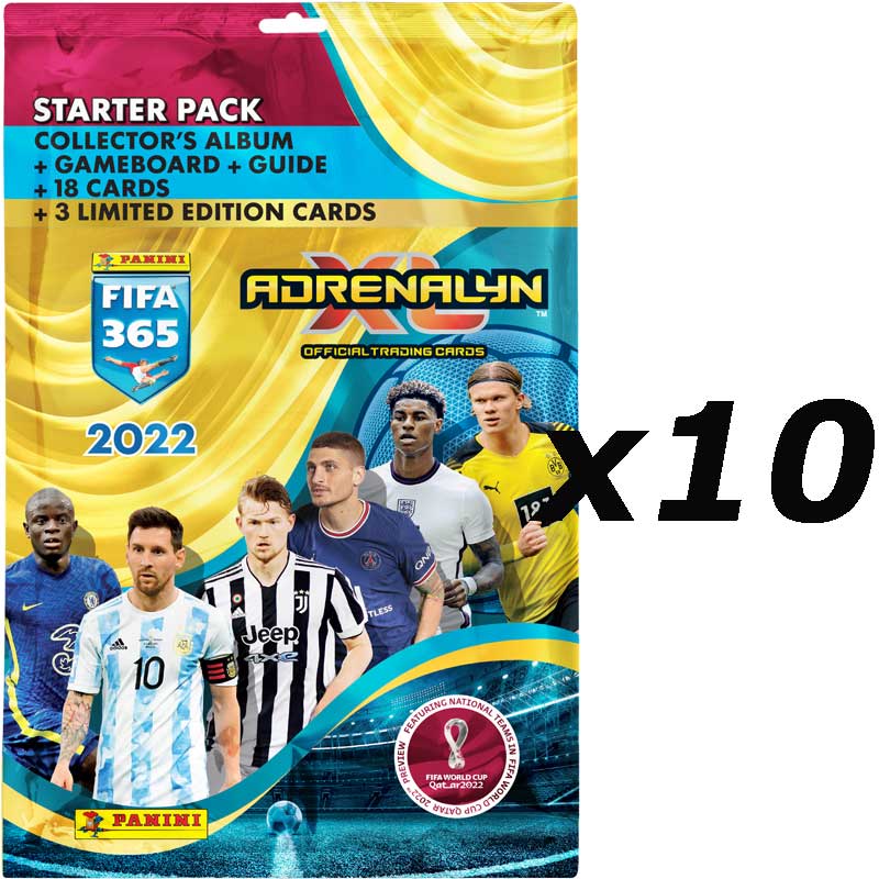 10st Starter Pack Panini Adrenalyn XL FIFA 365 2021-22