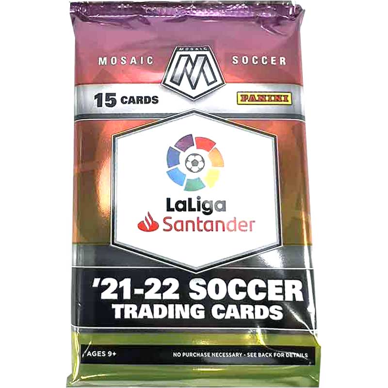 1st Paket 2021-22 Panini Mosaic LaLiga Soccer Hobby