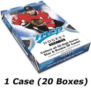Sealed Case (20 Boxes) 2021-22 Upper Deck MVP Hobby [96697]