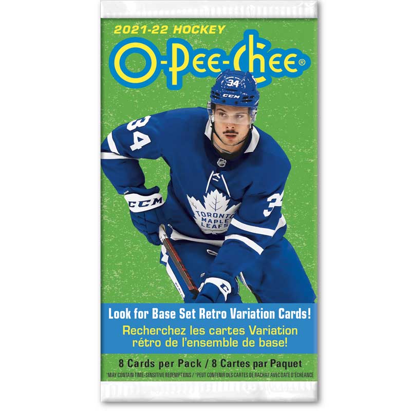 1 Pack 2021-22 Upper Deck O-Pee-Chee Retail