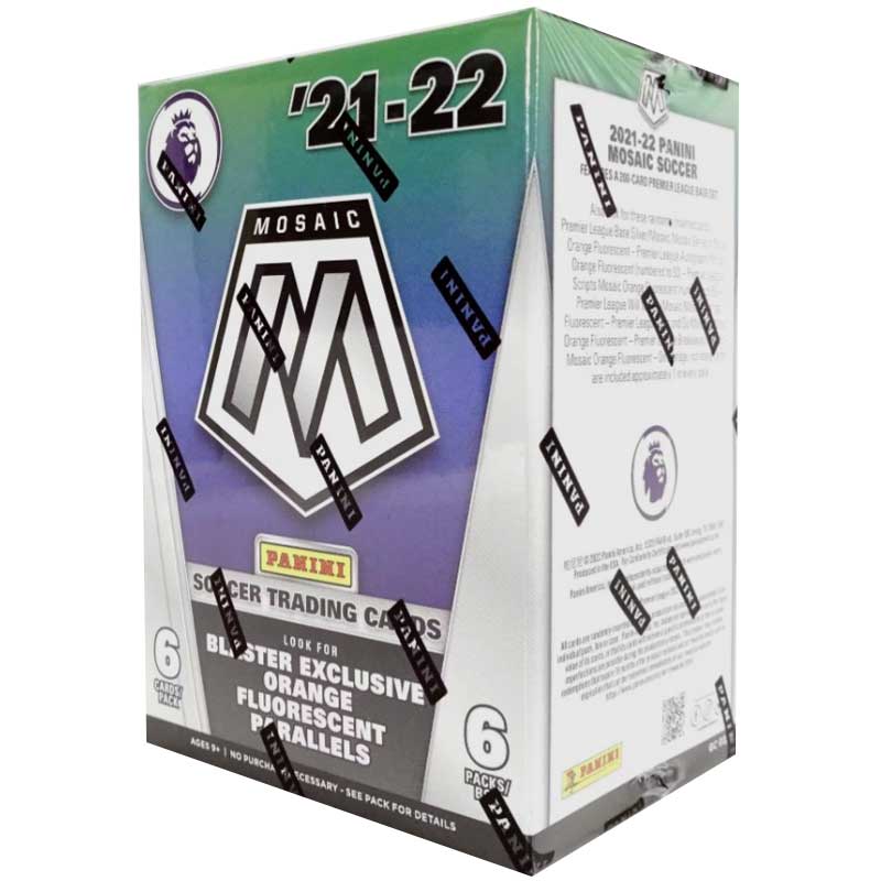 Hel Blaster Box 2021-22 Panini Mosaic Premier League EPL (6 Packs per box)